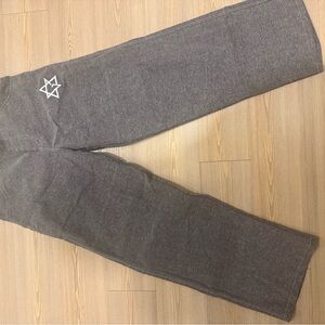 Gray pants with Star Design
